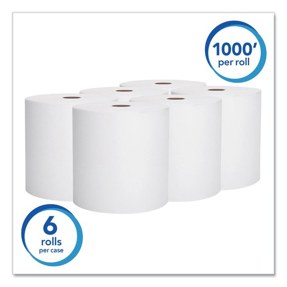 Scott Essential High Capacity Hard Roll Towels for Business, 1.5" Core, 8 x 1000 - Picture 2 of 6